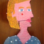 Ksenia Cardboard Cartoon Portrait