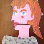 Olga Cardboard Cartoon Portrait