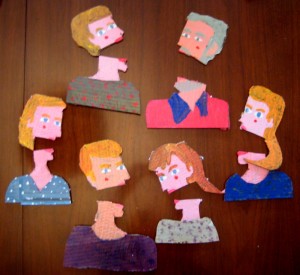 The Gorbenko Family Alive - cardboard cartoon family portrait (2)