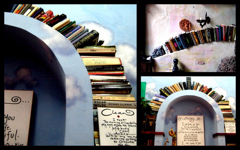 Things I love - san juan puerto rico bookcase arcs on the wall