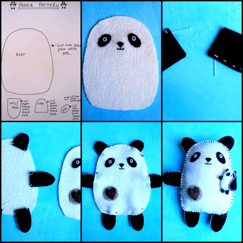 Razblint- Make Your Own Panda - ANna Panda Collage Tutorial