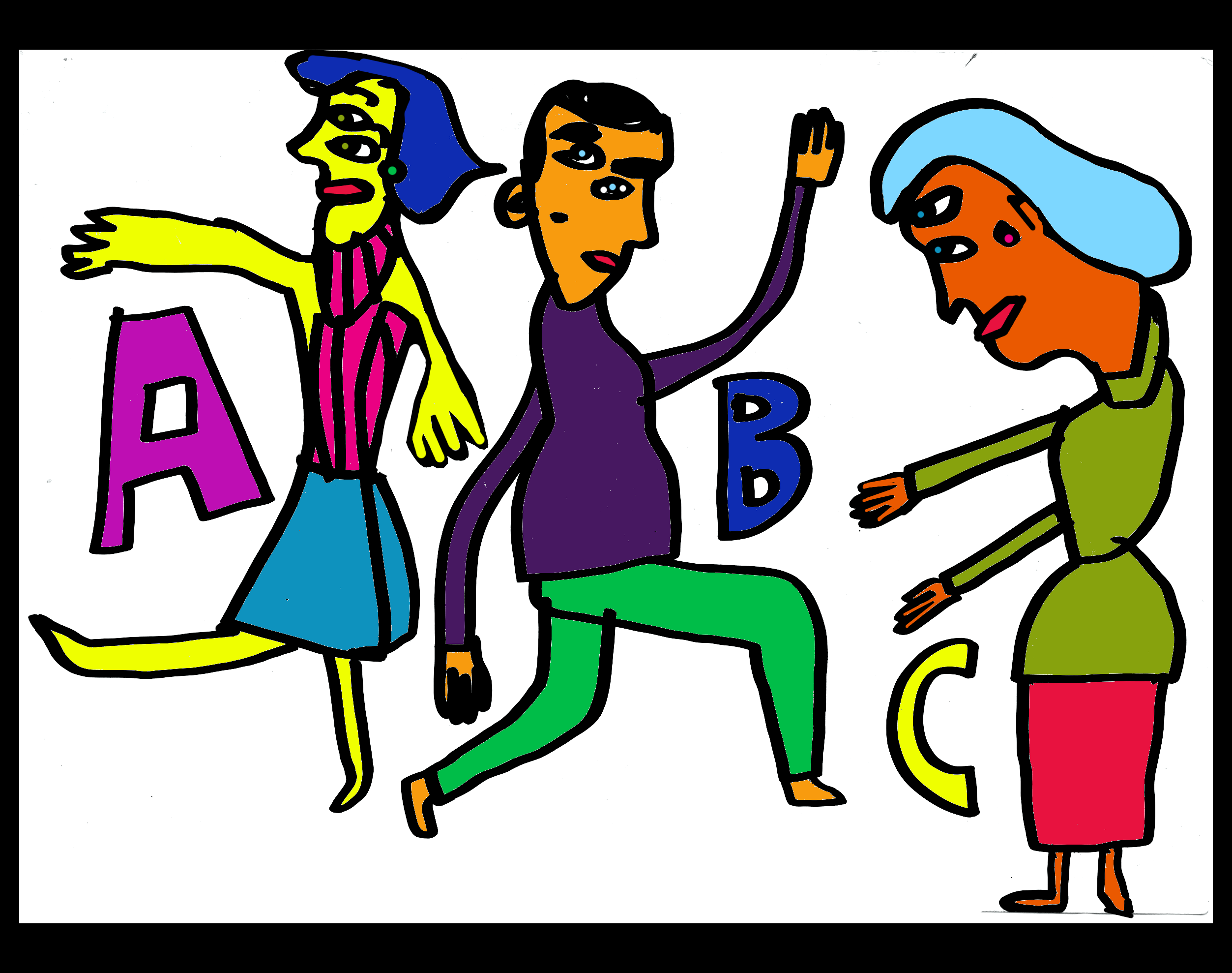 The Dancing Alphabet - A and B and C