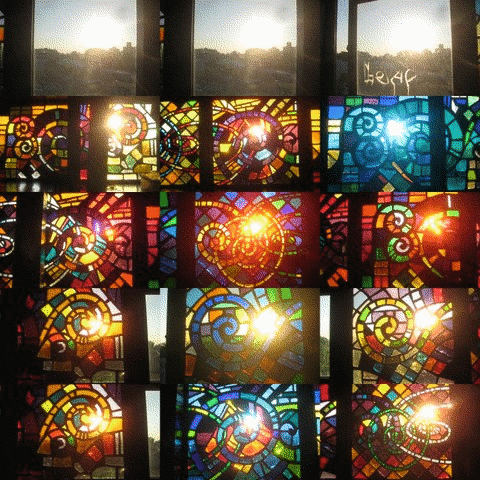 Razblint - Windows in Brooklyn Subway Station Window Collage