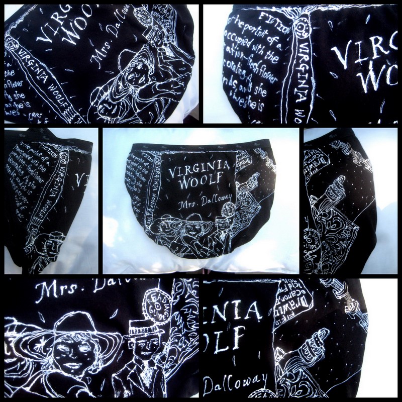 Razblint - Drawn Art Underwear - Virginia WOolf - Mrs Dalloway