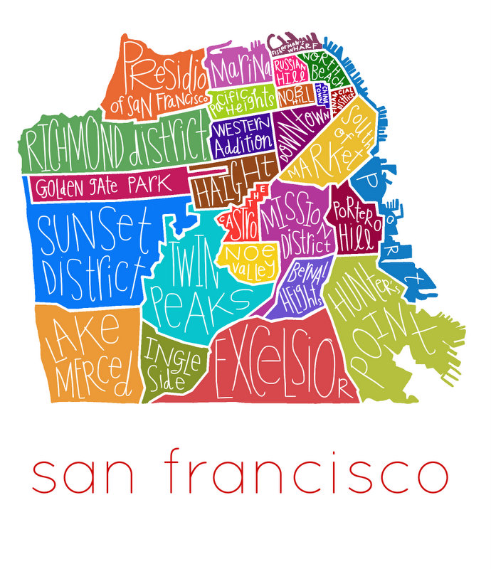 San Francisco Neighborhoods - full color 3