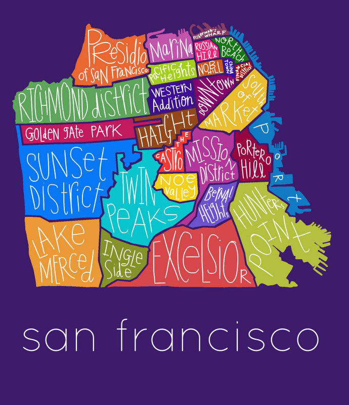 San Francisco Neighborhoods - full color 4