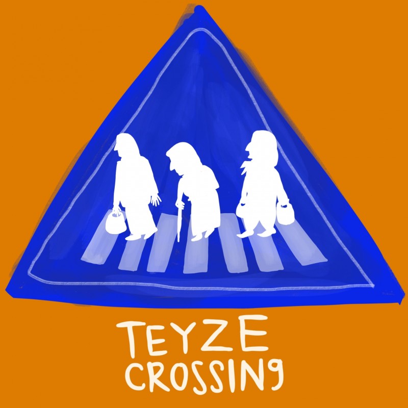 Turkey postcard Teyze crossing