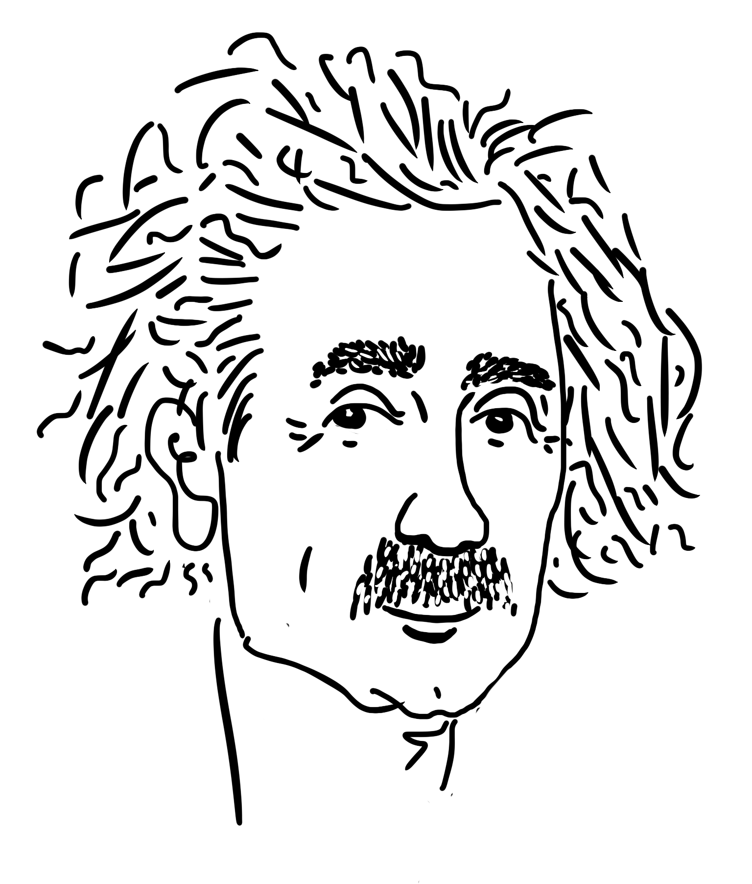 Einstein doodle sketch – Razblint